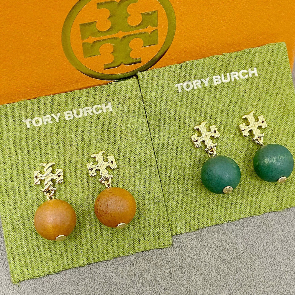 Tory Burch Alphabet Stud Drop Earrings